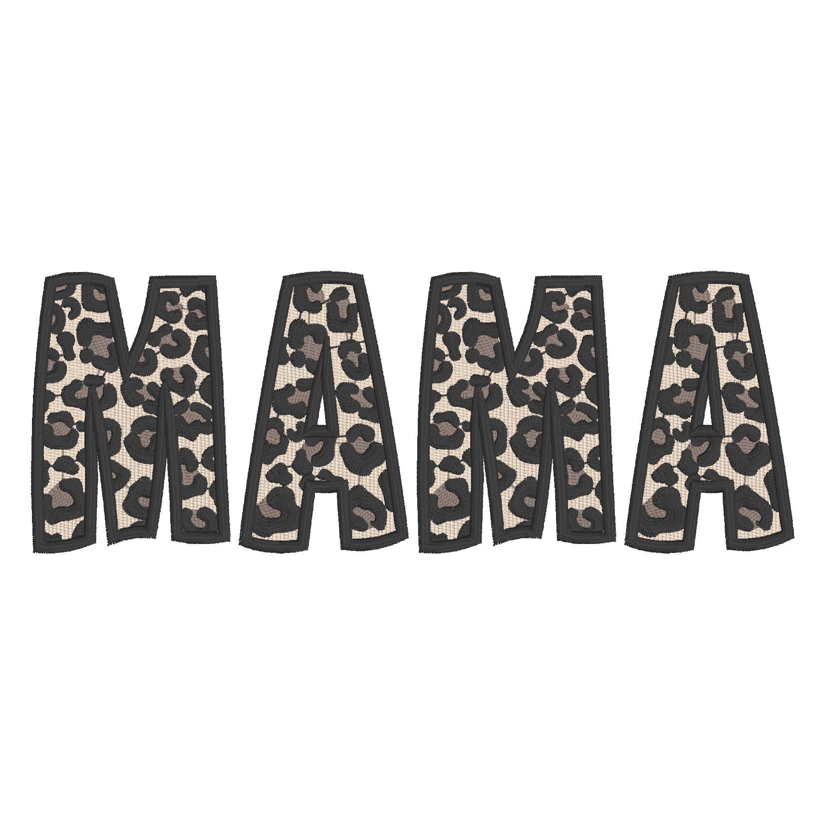 Mama Cheetah Embroidery Design: 7" & 10" (Instant Download)