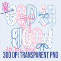God is Good All the Time Preppy Digital Download for T-Shirt Transfer Design 300 ppi PNG File