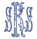 Fancy Chinoiserie Monogram Font: .otf (open type font) + all 26 letters in png format