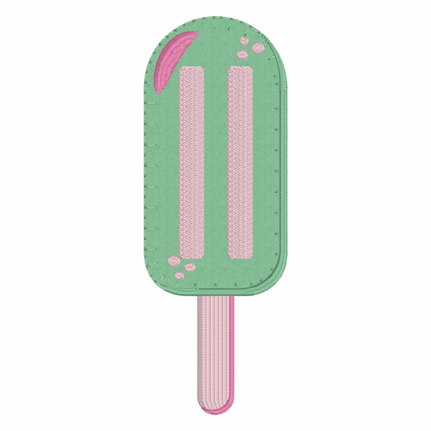 Popsicle Applique Embroidery File: Children's Lollipop (Digital Download)