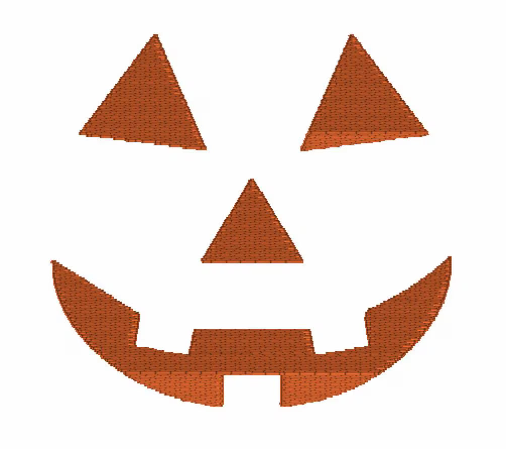 Jack O' Smile Embroidery File - Editable Sizing, 8 Instant Downloads