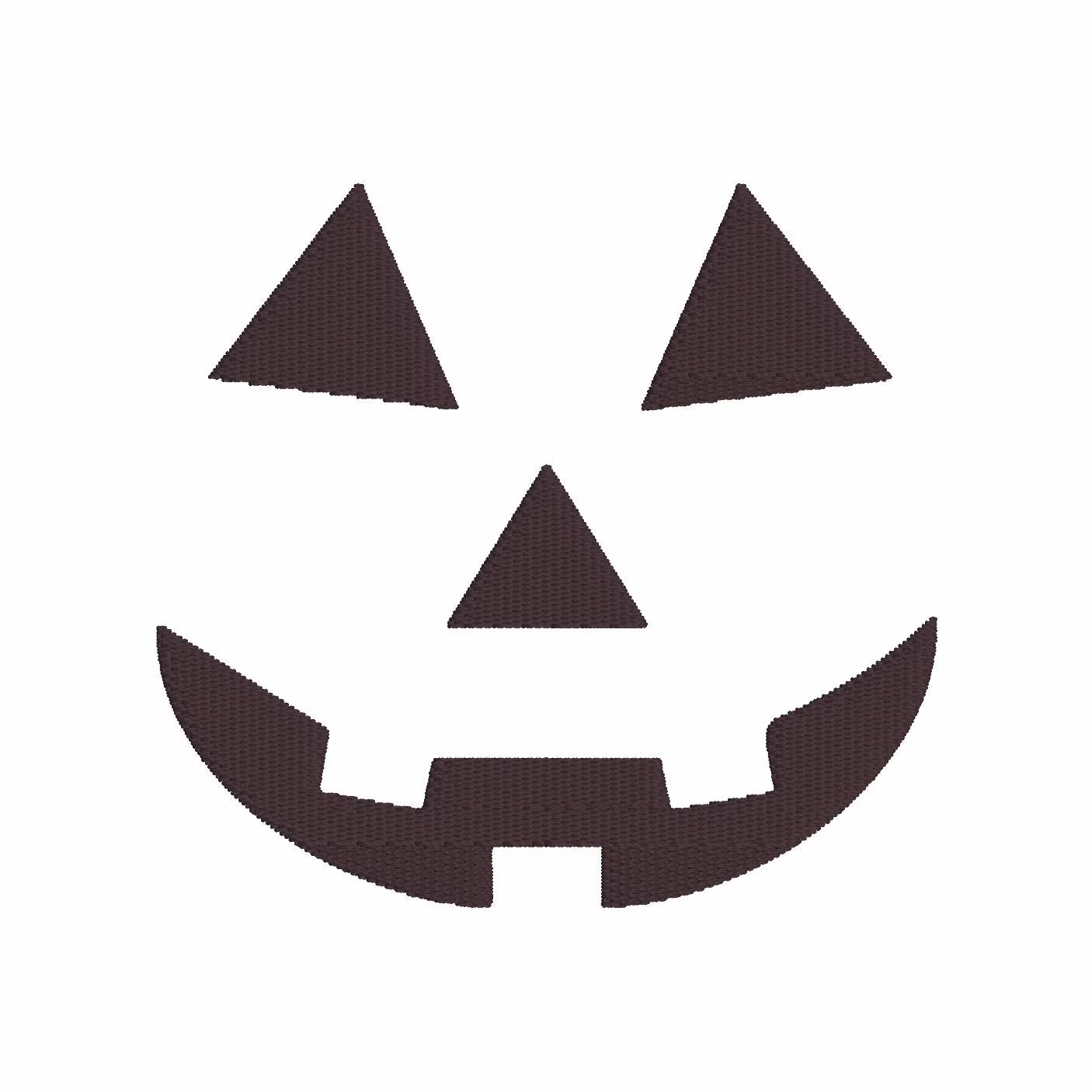 Jack O' Smile Embroidery File - Editable Sizing, 8 Instant Downloads