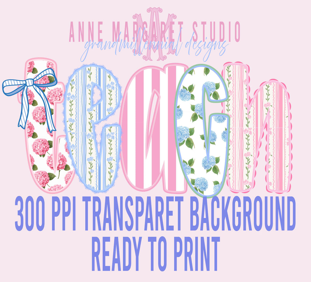 Teach Preppy Digital Download for T-Shirt Transfer Design 300 ppi PNG File