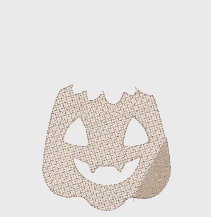 Silly Pumpkin Embroidery Design: Halloween Fall Stitch File (10 Formats)