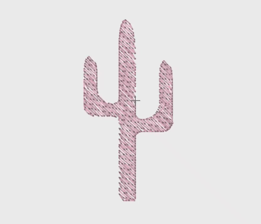 Cactus Embroidery Design: 3-inch Machine Embroidery Pattern (Digital Download)