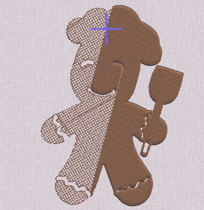 Gingerbread Cook Cookie Fall Christmas Embroidery Design Files 10 Formats for Instant Download
