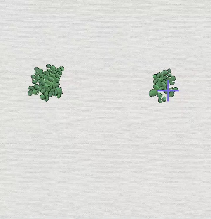 Cross Topiary with Chinoiserie Bow Embroidery Design: 9 Stitch Files, Instant Download