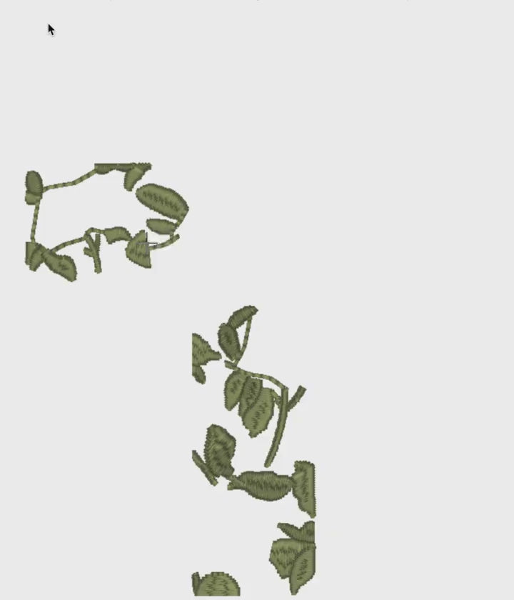 Hydrangea Cross Satin Stitch Embroidery Design: 9 File Formats, Instant Download