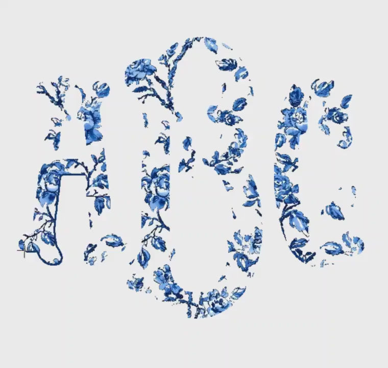 Fishtail Appliqué Embroidery Font File: Editable Sizing (9 File Types, .bx included)