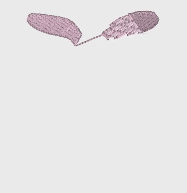 Easter Golden Doodle Embroidery Design: 9 Stitch Files, Puppy Dog with Bunny Ears and Bow