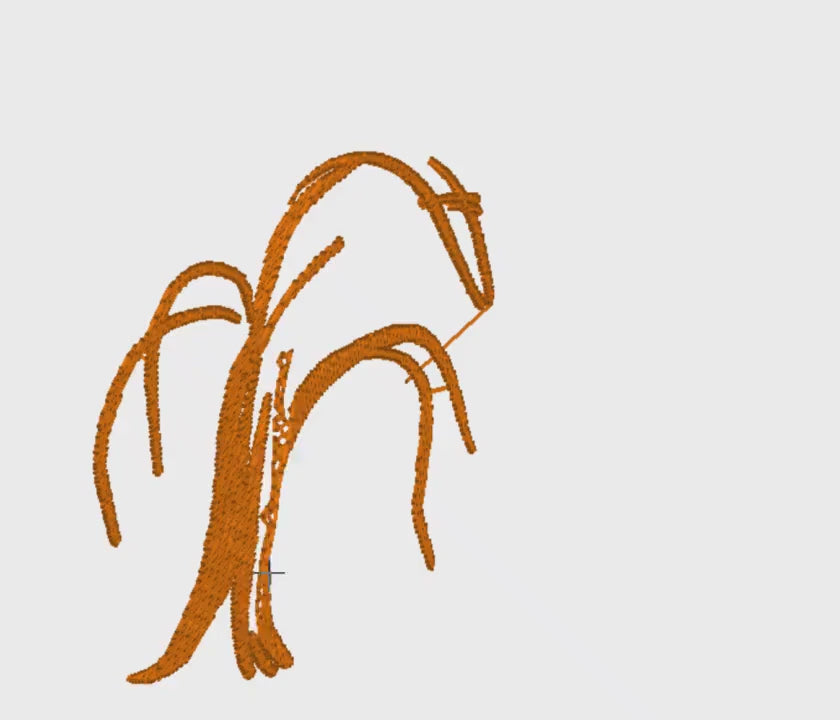 Grandmillennial Tree Embroidery Design (4 inch) .bmp .xxx .pes