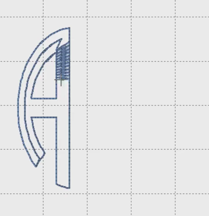 Stars and Stripes Flag Monogram Embroidery Font (.dst Format, 3 Sizes)