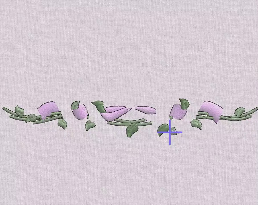 3 Designs Floral Garland Embroidery Bundle: Crest Monogram Topper (Instant Download, 10 Formats)