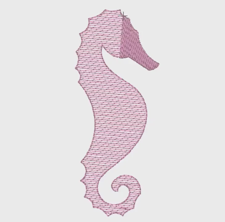 Seahorse Embroidery Design .bmp .xxx .pes .jef .hus .sew .dst .exp .pcs .vp3 .vip