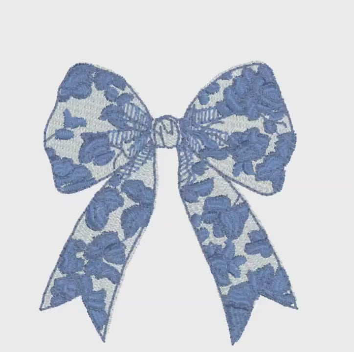 Mini Chinoiserie Bow Embroidery Design (9 Formats - Instant Download)
