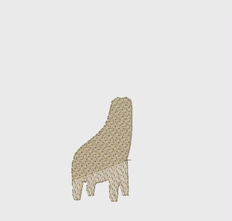 Baby Giraffe Embroidery Design: 4 inch, 9 Formats (Digital Download)