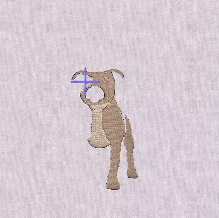 Staffordshire Bull Terrier Embroidery Design: 2 Sizes (Digital Download)