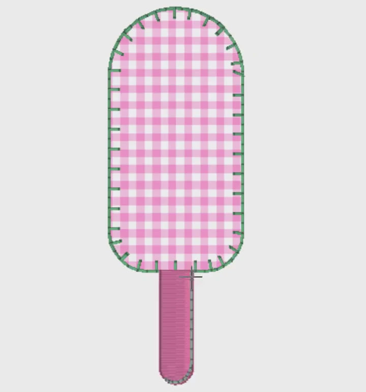 Popsicle Applique Embroidery File: Children's Lollipop (Digital Download)