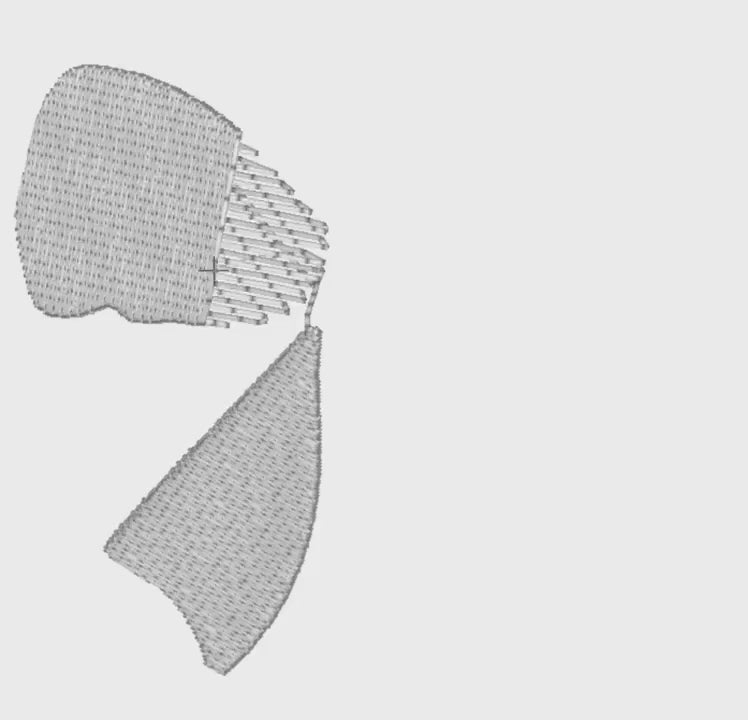 Hydrangea Coquette Bow Embroidery Design: fits in 4x4 Hoop, 8 Stitch Formats