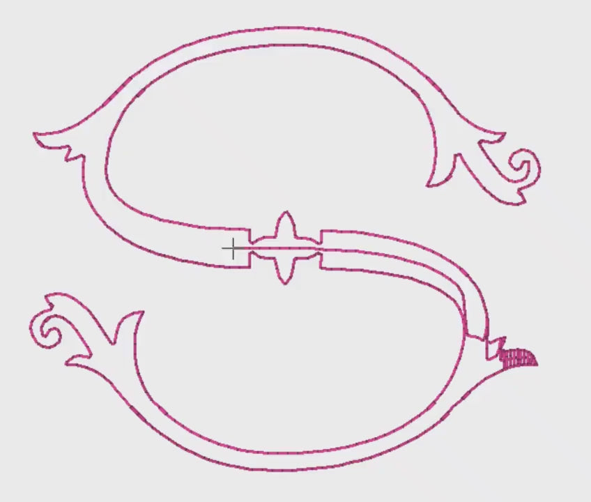 Merit Monogram Embroidery Font: .bx + 9 Machine File Formats (Instant Download)
