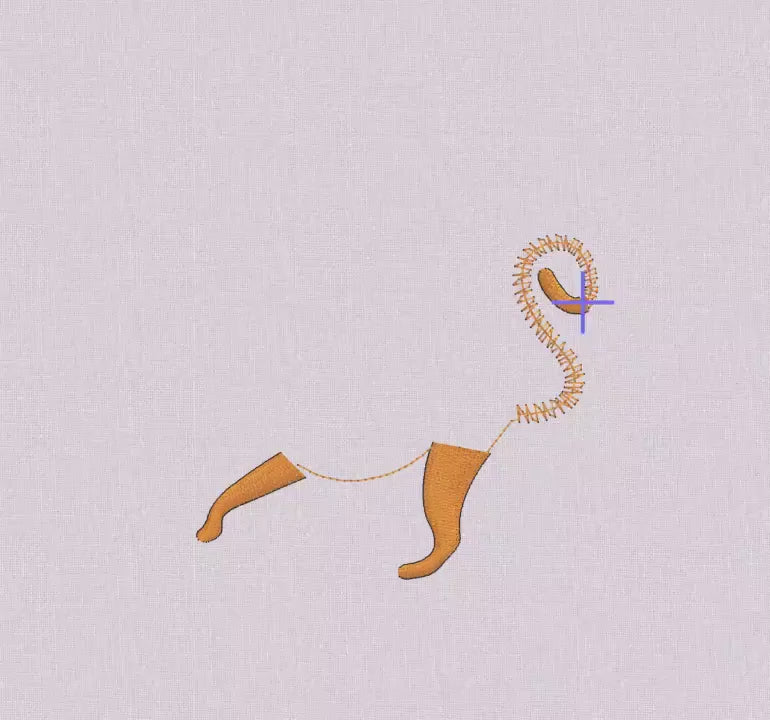 Walking Cheetah Embroidery Design: (4x4 Hoop, Instant Download, 10 Formats)