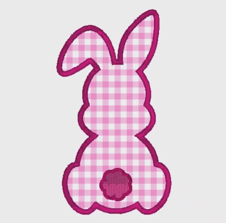 Easter Bunny Appliqué Embroidery Design Download 2 Sizes