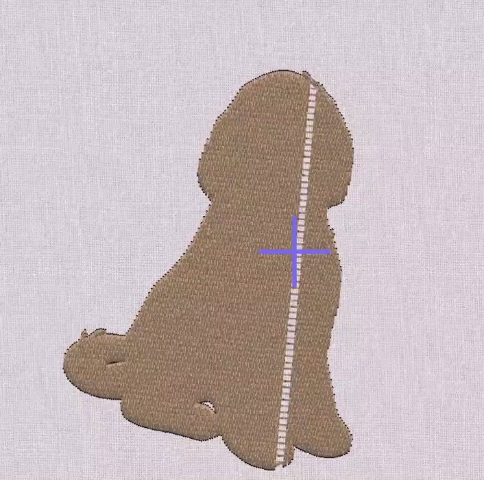 Golden Doodle Embroidery Design: 3 Sizes, 10 Formats (Instant Download)
