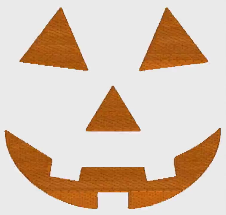 Jack O' Smile Embroidery File - Editable Sizing, 8 Instant Downloads