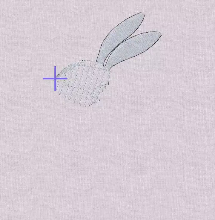 Chinoiserie Bunny Embroidery Design: 9 Stitch Files, Floral Rabbit with Bow for Instant Download
